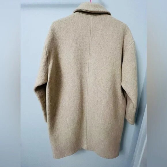 Mango Beige Fall and Winter Coat - S/M - Picture 2 of 5